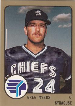 1988 ProCards #821 Greg Myers Front