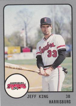 1988 ProCards #859 Jeff King Front