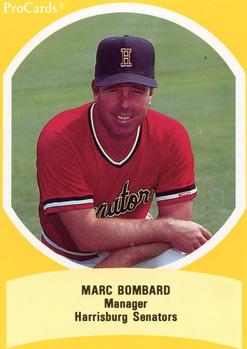 1990 ProCards Eastern League All-Stars #EL29 Marc Bombard Front