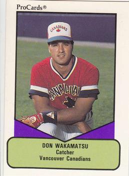 1990 ProCards AAA #169 Don Wakamatsu Front