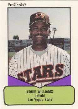 1990 ProCards AAA #19 Eddie Williams Front