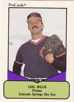 1990 ProCards AAA #219 Carl Willis Front
