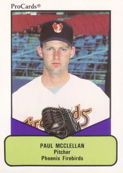 1990 ProCards AAA #35 Paul McClellan Front