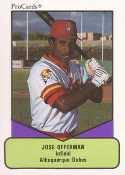 1990 ProCards AAA #75 Jose Offerman Front