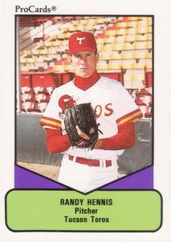 1990 ProCards AAA #190 Randy Hennis Front