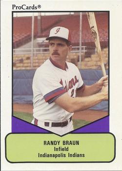 1990 ProCards AAA #566 Randy Braun Front