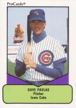 1990 ProCards AAA #624 Dave Pavlas Front