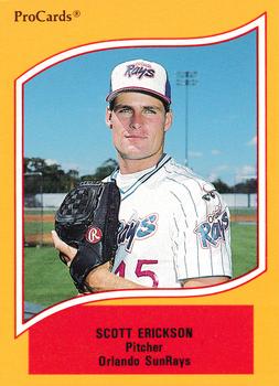 1990 ProCards A and AA #41 Scott Erickson Front