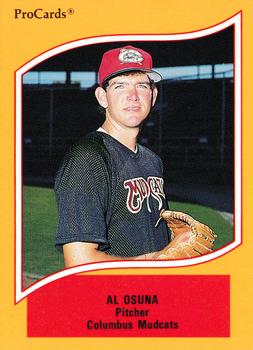 1990 ProCards A and AA #43 Al Osuna Front