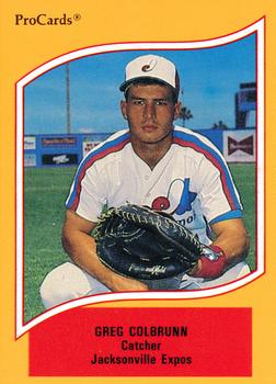 1990 ProCards A and AA #53 Greg Colbrunn Front