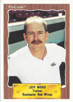1990 ProCards #NNO Jeff Wood Front