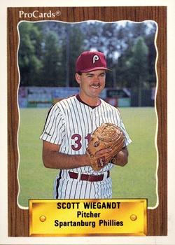 1990 ProCards #2492 Scott Wiegandt Front