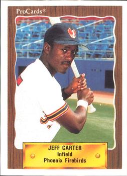1990 ProCards #17 Jeff Carter Front