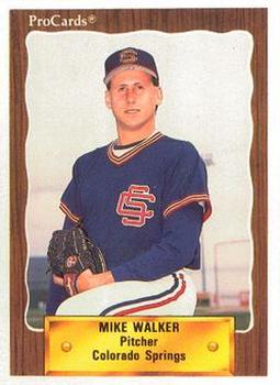 1990 ProCards #36 Mike Walker Front