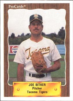 1990 ProCards #85 Joe Bitker Front
