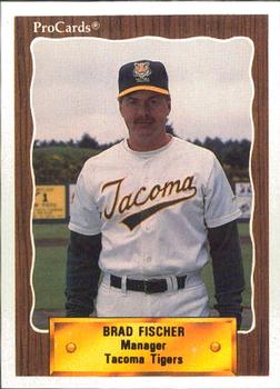 1990 ProCards #110 Brad Fischer Front