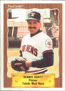 1990 ProCards #142 Dennis Burtt Front