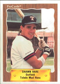 1990 ProCards #162 Shawn Hare Front