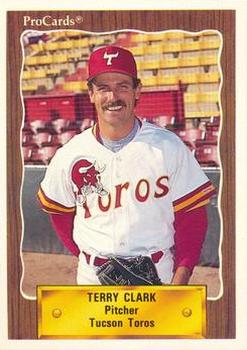 1990 ProCards #198 Terry Clark Front