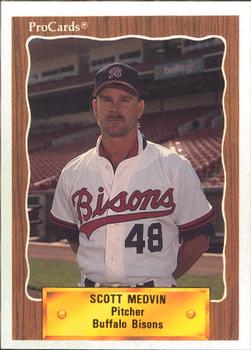 1990 ProCards #369 Scott Medvin Front