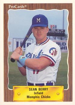 1990 ProCards #1016 Sean Berry Front