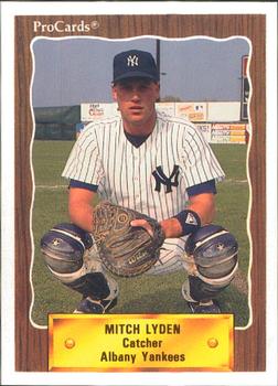 1990 ProCards #1037 Mitch Lyden Front
