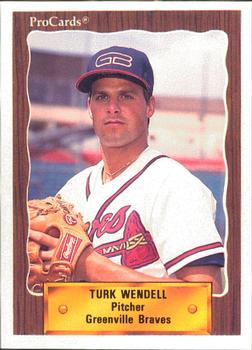 1990 ProCards #1131 Turk Wendell Front
