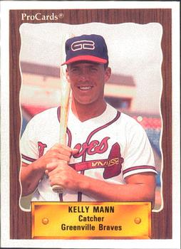 1990 ProCards #1132 Kelly Mann Front