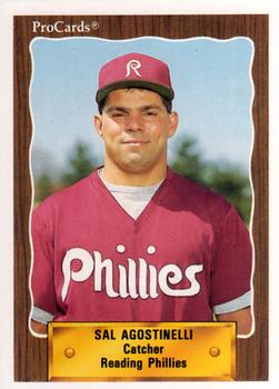 1990 ProCards #1222 Sal Agostinelli Front