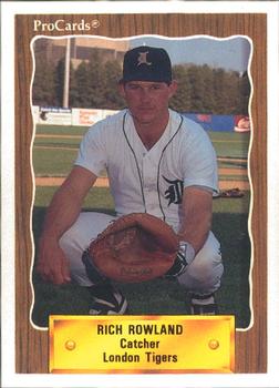 1990 ProCards #1271 Rich Rowland Front