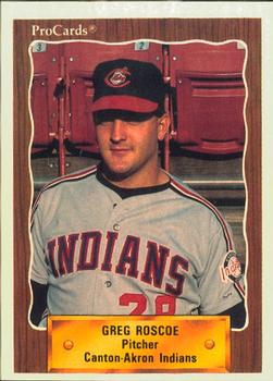 1990 ProCards #1308 Greg Roscoe Front