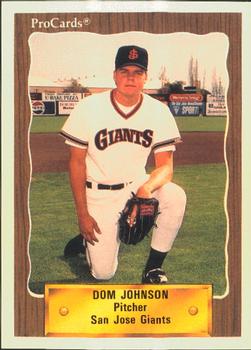 1990 ProCards #2011 Dom Johnson Front