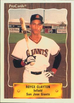 1990 ProCards #2018 Royce Clayton Front