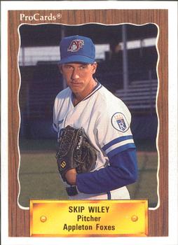1990 ProCards #2096 Skip Wiley Front