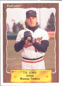1990 ProCards #2133 T.R. Lewis Front