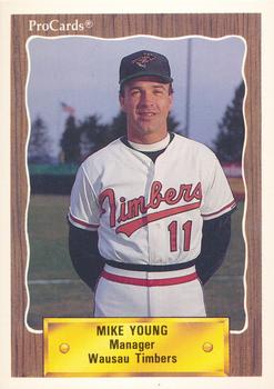 1990 ProCards #2143 Mike Young Front
