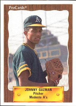1990 ProCards #2207 Johnny Guzman Front