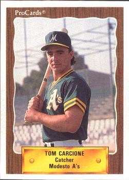 1990 ProCards #2215 Tom Carcione Front