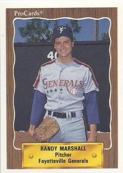 1990 ProCards #2404 Randy Marshall Front