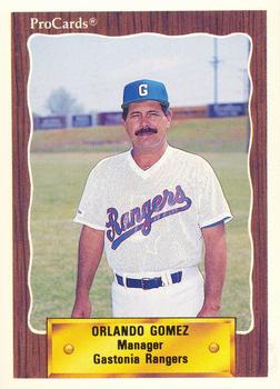 1990 ProCards #2536 Orlando Gomez Front