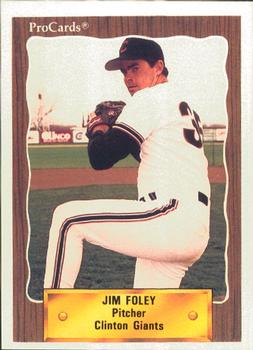 1990 ProCards #2549 Jim Foley Front