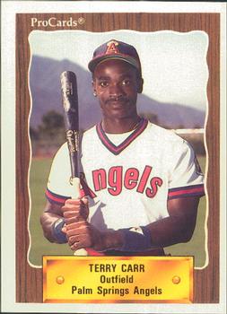 1990 ProCards #2589 Terry Carr Front