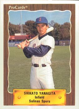 1990 ProCards #2723 Shikato Yanagita Front