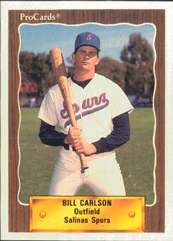 1990 ProCards #2730 Bill Carlson Front