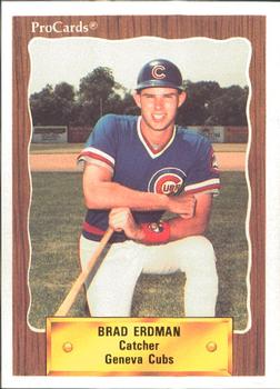 1990 ProCards #3033 Brad Erdman Front