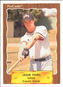 1990 ProCards #3137 Jason Young Front