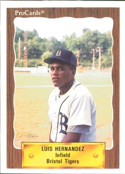 1990 ProCards #3153 Luis Hernandez Front
