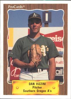 1990 ProCards #3447 Dan Vizzini Front