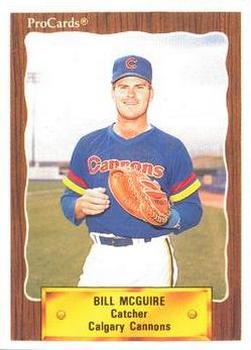 1990 ProCards #575 Bill McGuire Front