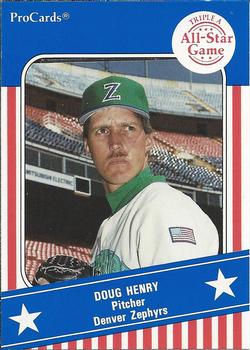 1991 ProCards Triple A All-Stars #AAA9 Doug Henry Front